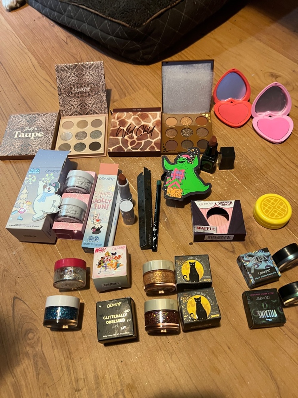 ColourPop Assorted Compacts & Themed lipstick blush  bundle lot of 13 makeup